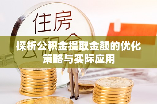 原阳探析公积金提取金额的优化策略与实际应用