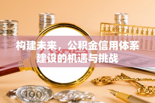 原阳构建未来，公积金信用体系建设的机遇与挑战