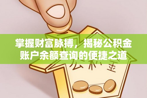 原阳掌握财富脉搏，揭秘公积金账户余额查询的便捷之道